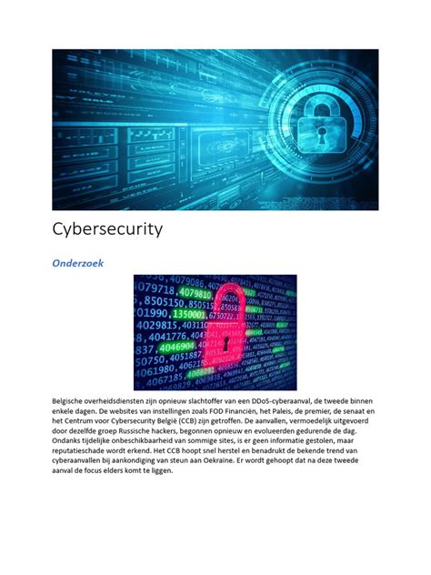 Cybersecurity | PDF