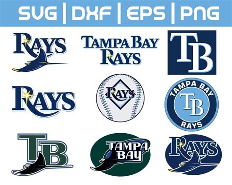 Tampa Bay Rays MLB Baseball Team Logo Svg, Eps, Dxf, Png | Tampa bay ...