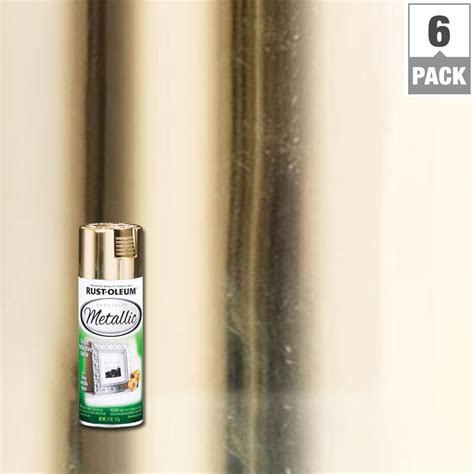 Rust-Oleum Specialty 11 oz. Metallic Gold Spray Paint (6-Pack)-1910830 ...