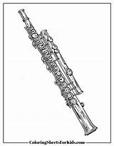 Flute Coloring Pages Free Downloads  Coloring Sheets For Kids sketch template