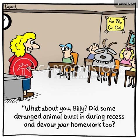 Homework Excuses Cartoons and Comics - funny pictures from CartoonStock