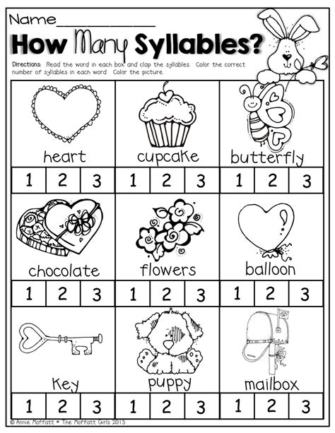 Free Printable Worksheets For Syllables