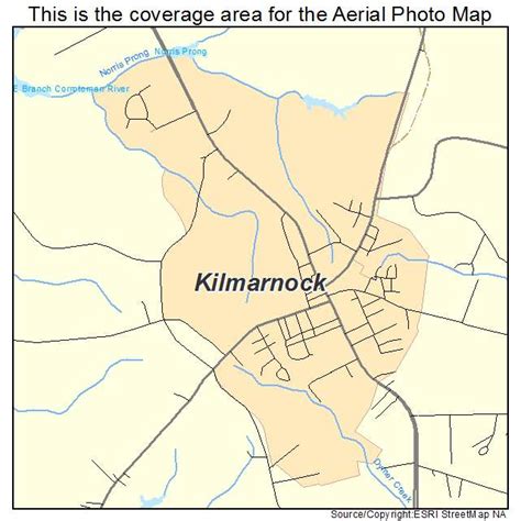 Aerial Photography Map of Kilmarnock, VA Virginia