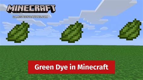 16 Amazing Uses Of The Green Dye In Minecraft - Game Specifications