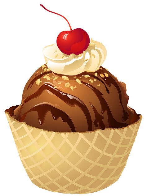 Chocolate ice cream Waffle Sundae - Transparent Chocolate Ice Cream Waffle Bowl PNG Picture png ...