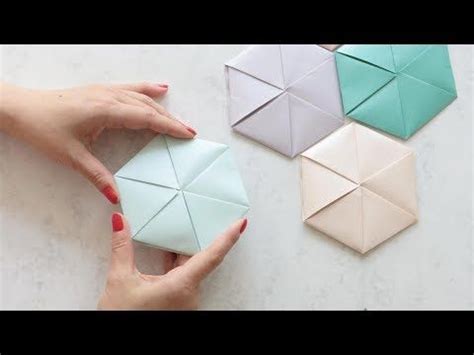 Origami Tutorial: Hexagon - YouTube | Origami tutorial, Origami paper ...