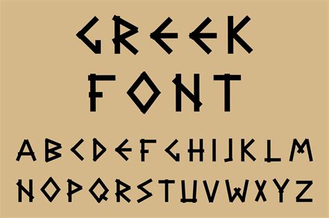 Black letters in ancient style. | Greek font, Lettering alphabet fonts, Lettering alphabet