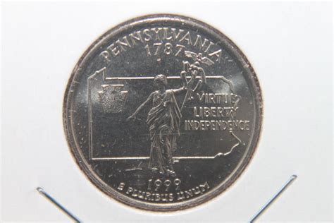 1999-D PENNSYLVANIA STATE QUARTER #12128