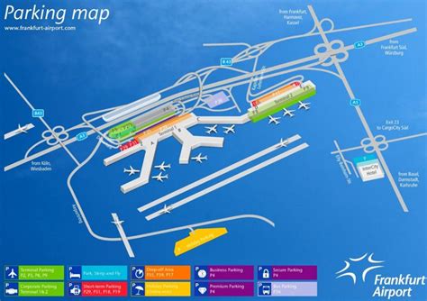 Flughafen Frankfurt am Main Parkplan