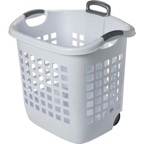 Sterilite 21"x16"x22" White Laundry Basket, with Wheels | Home Hardware