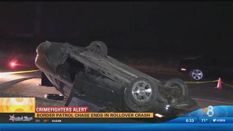 Border Patrol chase ends in rollover crash | cbs8.com