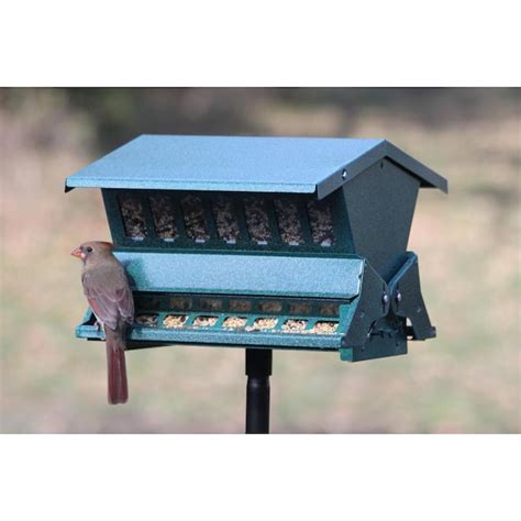 Woodlink Green Metal Hopper Bird Feeder in the Bird Feeders department ...