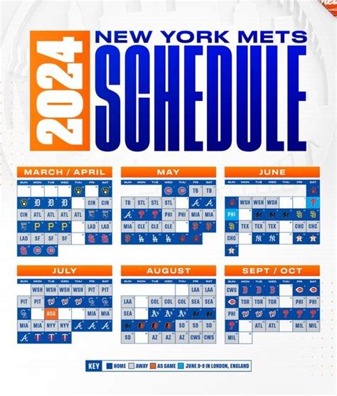 New York Mets Printable Schedule 2024