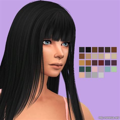 Sims 4 cc mm hair bangs and braid - vsasg