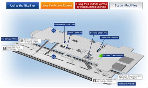 Narita Airport Terminal 2⋅3 Station Map | Station Information