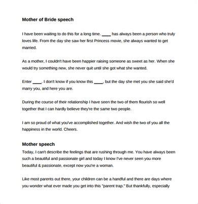 FREE 8+ Wedding Speech in PDF | Wedding speech, Best friend wedding speech, Sample wedding speech