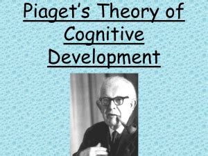 Piaget`s Theory of Cognitive Development Piaget Theory, Object ...