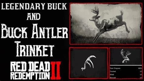 RDR2 Legendary Buck and Buck Antler Trinket guide | Improve pelt ...