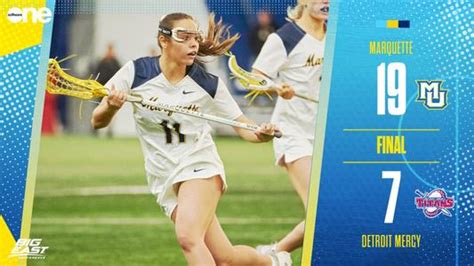 WLAX Dominates Detroit Mercy on the Road, 19-7 - Marquette University ...