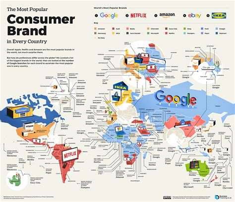 The Most Popular Brand In Every Country, Mapped | Digg