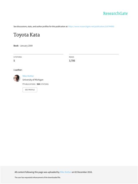 Toyota Kata | PDF