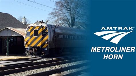 Amtrak Keystone Metroliner cab car horn - YouTube