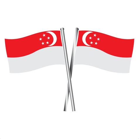 Singapore flag design 46668197 Vector Art at Vecteezy