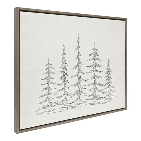 Kate and Laurel Minimal Evergreen Trees Line by Creative Bunch Studio ...