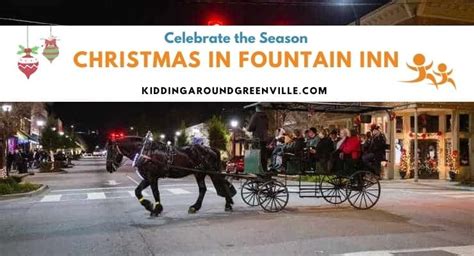 Ride in a Horse Drawn Carriage during Christmas in Fountain Inn ...