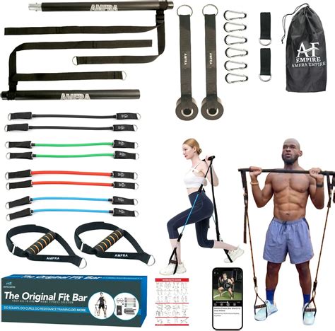 Amazon.com: AMFRA Resistance Band Set with Handles, Adjustable Fitness ...