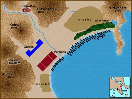 Animation of the Battle of Marathon (Phase I). By Assyrio (Wikimedia)