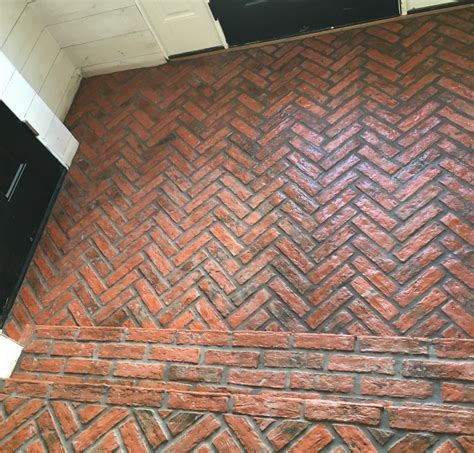 Herringbone Brick Pattern Floor - jengordon288