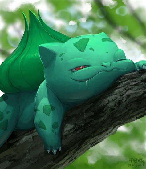 Lazy days with Bulbasaur by mcgmark | Pokemon bulbasaur, Cute pokemon ...