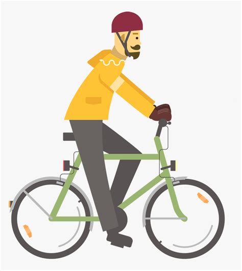 Cycling Png Transparent Image - Cartoon Cycle Man, Png Download - kindpng