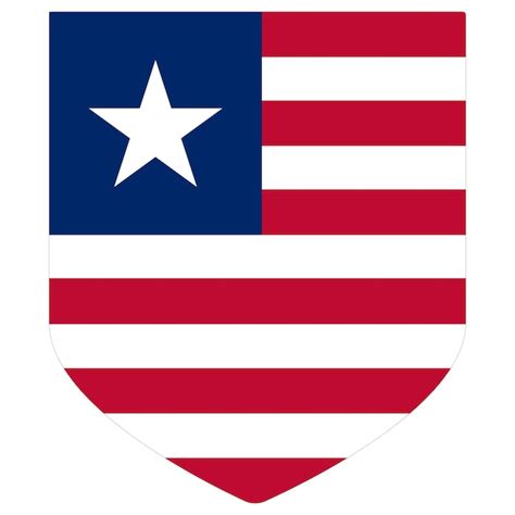 Premium Vector | Liberia flag flag of liberia design shape