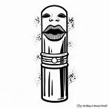 Lipstick Coloring Pages  Free & Printable sketch template