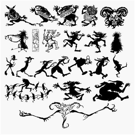 Collection of fairy-tale creatures