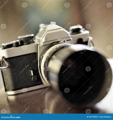 Old Camera and Lens for Photography Stock Image - Image of obsolete ...