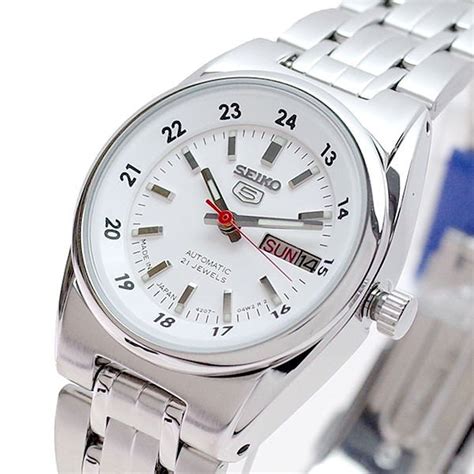 Seiko 5 SYMB93 SYMB93J1 Automatic 21 Jewels 26 mm White Dial Stainless ...