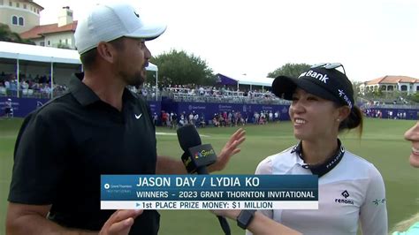 Lydia Ko and Jason Day Final-Round Interview | 2023 Grant Thornton Invitational | LPGA | Ladies ...