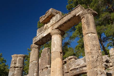 Ruins of the Ancient Greek and Roman Town Seleucia & X28;Pamphylia& X29; Stock Image - Image of ...