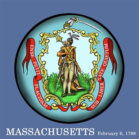 Massachusetts State Seal Digital Art by Donald Shaw - Fine Art America