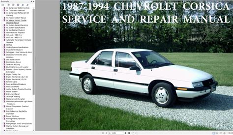 1987-1994 Chevrolet Corsica Service and Repair Manual PDF