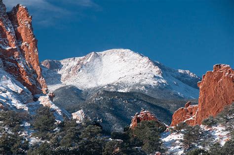 Snowy Pikes Peak Photograph by John Hoffman - Fine Art America