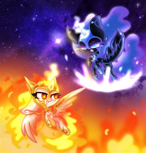 MLP:Daybreaker and Nightmare Moon by SnowflakeWonder on DeviantArt