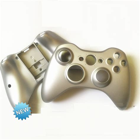 Replacement Part Silvery Top Bottom Shell Case + back Cover for Xbox ...
