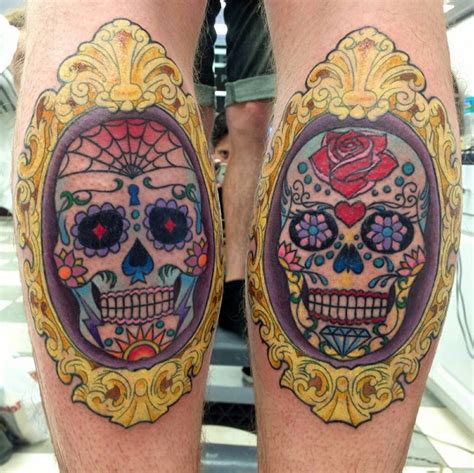 Day of the Dead skull tattoo