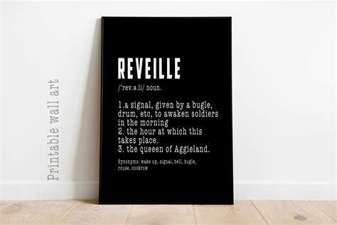 TAMU Texas A&M Reveille Definition Printable for Dorm, Office, Bedroom ...