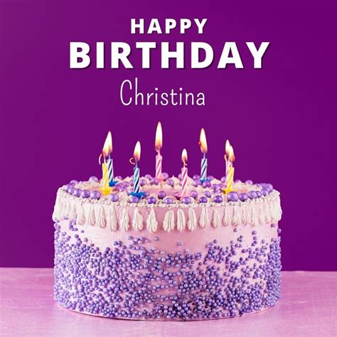 100+ HD Happy Birthday Christina Cake Images And Shayari