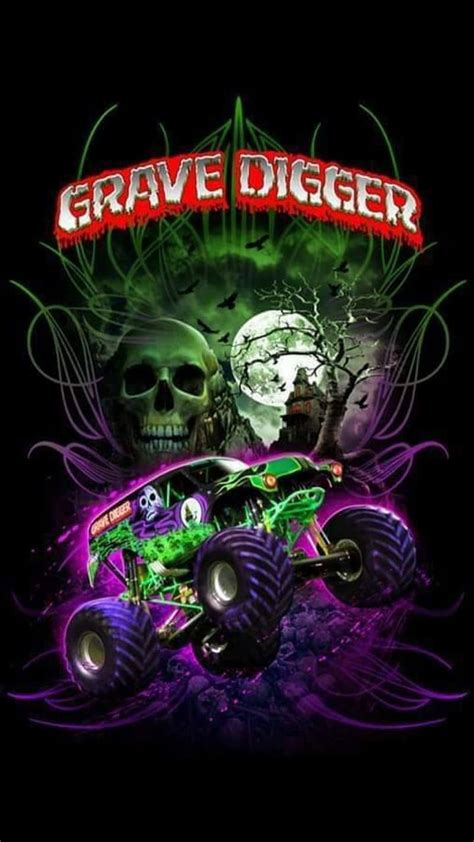 Grave Digger, grave digger, monster jam, monster trucks, HD phone wallpaper | Peakpx